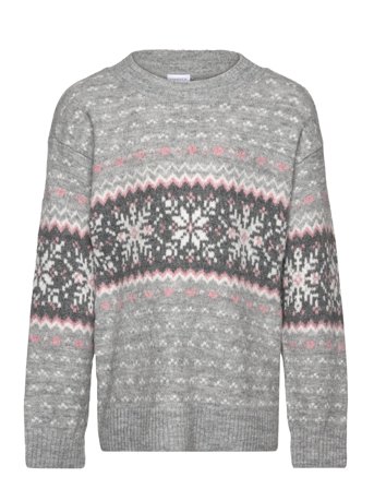 Sweater Winter Fair Isle Grey Lindex