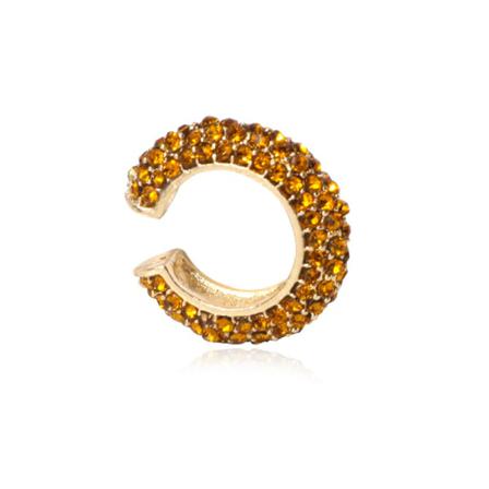 Mode C-shaped Öron Ben Clip Stud Örhängen Smycken Legering Rhin