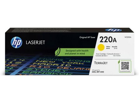 HP Toner W2202A 220A gul 1,8K - Lyreco - Toner och bläck - Tonerkassetter - Toner HP
