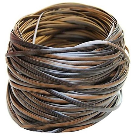 Kaffe Gradient Flad Syntetisk Rattan Vævemateriale Plastik Rattan til Strikning og Reparation af Stolklap