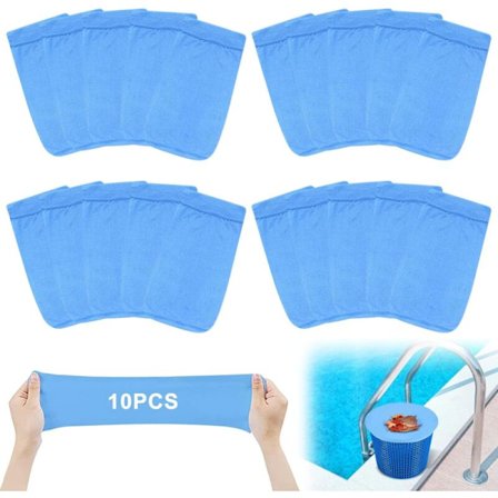 Pool Skimmer Strumpor, Återanvändbara Skimmer Strumpor för Skimmerkorg, Pool Skimmer Strumpor, Pool Filter Strumpor för Rengöring av Partiklar, Löv, 