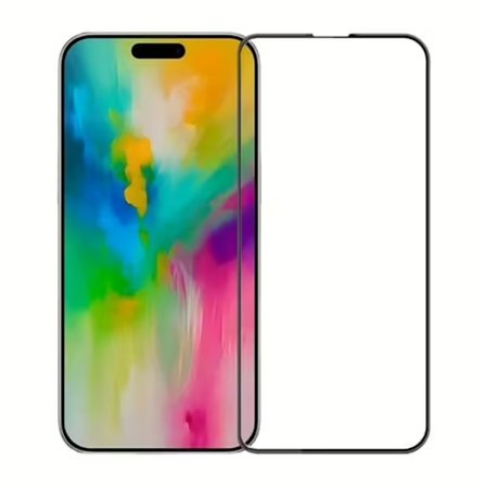 Skärmskydd iPhone 16 Pro Max 3D Härdat Glas - Svart