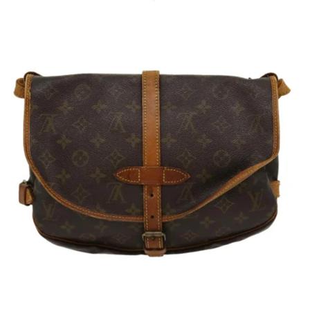 Louis Vuitton Vintage, Pre-owned Saumur 30 Monogram Messenger Bag Bruin, Dames, Maat:ONE Size