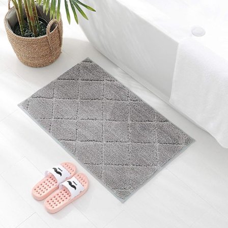 Badeværelsesmåtte Skridsikker Bademåtte, Absorberende Måtte Badeværelsesmåtte, Vaskbar Badeværelsesmåtte Fremstillet Af TPR-Materiale Til Badeværelse,