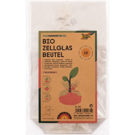 Zellophanbeutel Größe M 10er-Pack