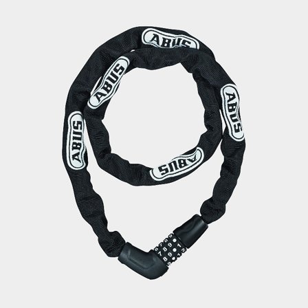Cadenas à chaîne avec code / cadenas à combinaison ABUS Steel-O-Chain 5805C, 110 cm, Ø5 mm, noir
