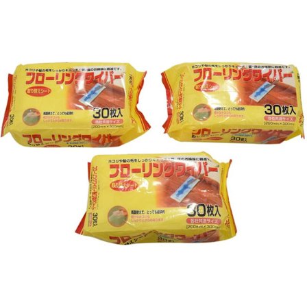 Engangs Mikrofiber Elektrostatiske Gulvklud til Flad Svingbar Mop Multi-Fit Rengøringsservietter Anti-Støv Mop Papir 3 Pakker