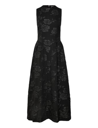 Jacquard Midi Dress Designers Knee-length & Midi Black ROTATE Birger Christensen
