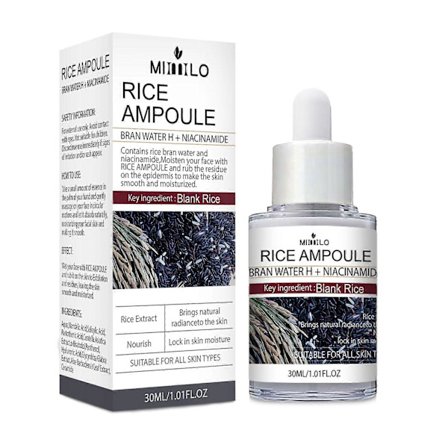 Ris Peeling Ampul, Ansigts Exfoliering Pore Minimizer til Ansigtet, Ris Ampul Blød Exfolierende Ansigt&Krops Scrub Død Hud Fjerner, Fugtgivende, Glat,