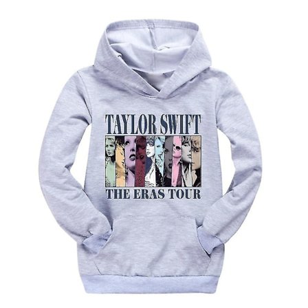 Pop Taylor Swift The Eras Tour Hættetrøje Piger Drenge Hættetrøje Sweatshirt Pullover Toppe 9-14 År Børn Teenagere-WELLNGS