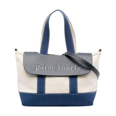 Palm Angels Classic Logo Tote Taske Blå, Dame Håndtasker, Størrelse: ONE Size