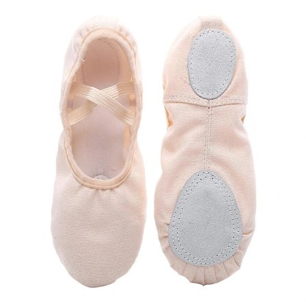 1 par lette dansesko uden snørebånd yogasko sål gymnastiksko balletsko børn voksen størrelse 31 (31, pink)