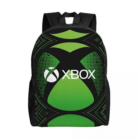 Vintage Gamer Xbox Älskare 3D-Printad Ryggsäck 16 Tum Dubbel Rem Axel Lättviktig Bokväska Passar Laptopväska-LDYH725