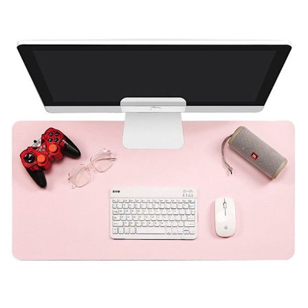70*35cm vattentät skrivbordsunderlägg med sugkopp, stort rosa musmatta