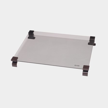 Coperchio in vetro temperato ENO, adatto per piano cottura (2 fuochi)