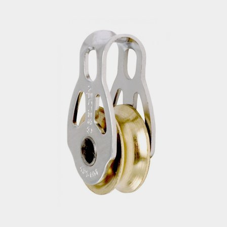 Seldén 16 mm Plain Bearing Block - Single, Brass (401-001-02)