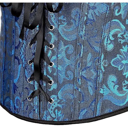 Korsetter för kvinnor Overbust Bustier Top Gothic Sexy Shoulder