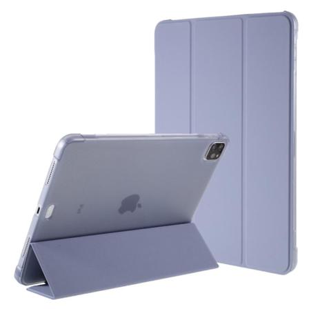 Ipad Pro 11 (2018/2020/2021) - Tri-fold Läder Fodral Pennhållare Lila