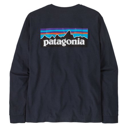 Patagonia M's L/S P-6 Logo Responsibili-Tee New Navy - S