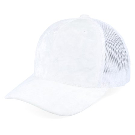 Equip - White trucker Caps - Kids Youth White/White Velvet A-Frame Trucker @ Hatstore