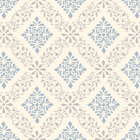 Duro Tapetprov, Dellen 006-12P Gammalsvenska Papper, Blå, L, , Färg & tapeter