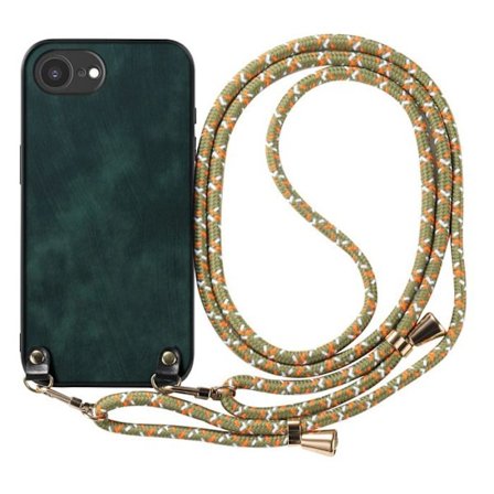 Coque för iPhone 16e med avtagbart snöre lila