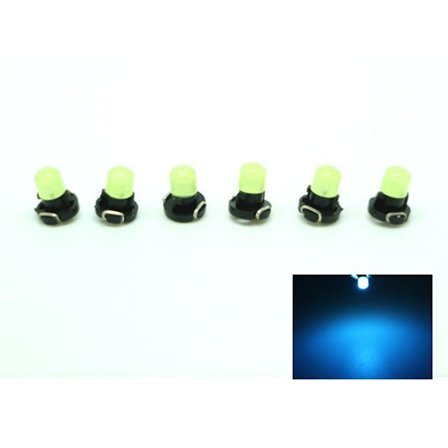 T3 Isblå Neo Wedge 6-pack led lampor instrument belysning