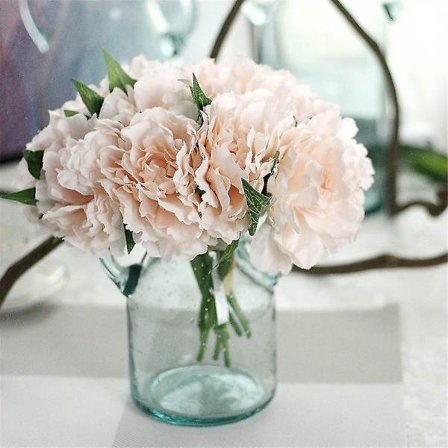 5 Pään Pionin Hääkimppu Tekokukat