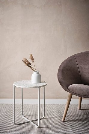 Jotex - Bijzettafel ø 42 Cm Wit Wit - HEYWOOD - Koop Sidetables & bijzettafels bij Jotex