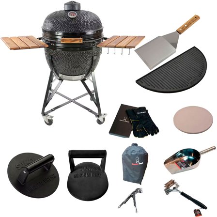 Kamado Sumo Maxi Musta smash-paketilla