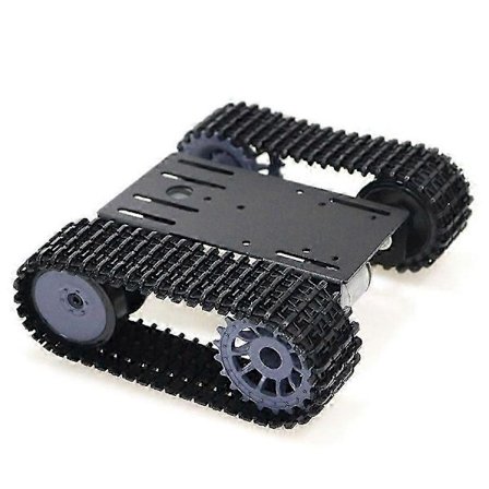 Smart Tank Bil Chassis Beltegående Crawler Robot Plattform