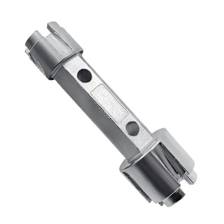 Badkarssilen Wrench Dubbelhuvud Zinklegering Avlopp Verktyg