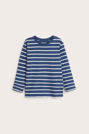 Kappahl | Randig långärmad t-shirt | Mörkblå