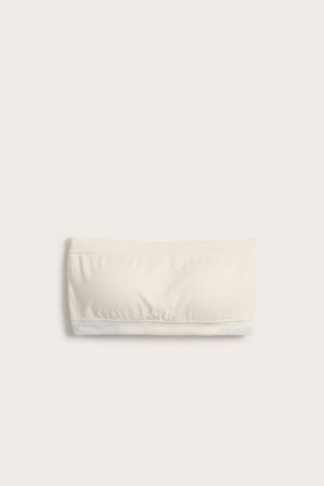 Kappahl | Bezszwowy stanik bandeau | Biały