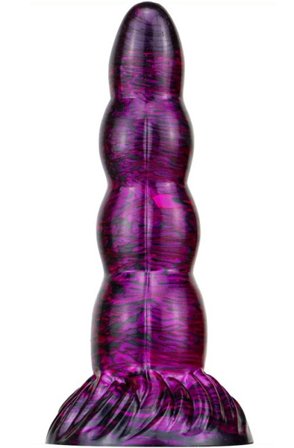 Metallic Fantasy Dildo Scopio Purple/Black 19 cm - Woome.pl