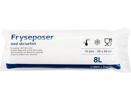 ABENA Fryspåse LDPE 8L 36my 15/rl - Lyreco - Kök och servering - Plast och fryspåsar - Fryspåsar