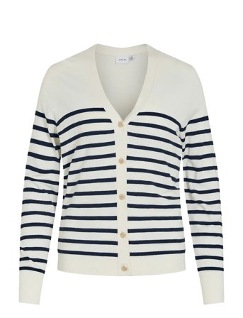 Vila Viwennie V-Neck L/S Knit Cardigan - Cream - S