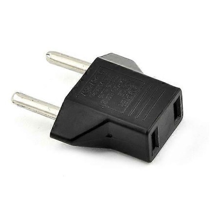 Platt till Rund Strömkontakt Adapter