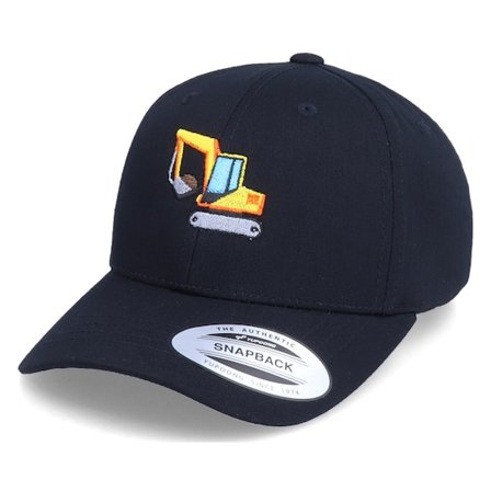 Kiddo Cap - Black - adjustable - Cap - Kids Excavator Black Adjustable - Hatstore