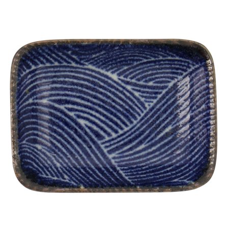 Tokyo design studio Seigaiha Blue tallerken 9,5 x 7 cm, choku | KitchenOne