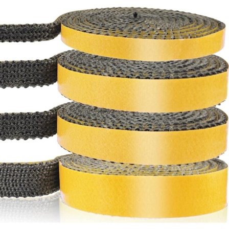Tetningslist for pipe 3 mm x 10 mm x 2 m Varmebestandig selvklebende for ovnsdør