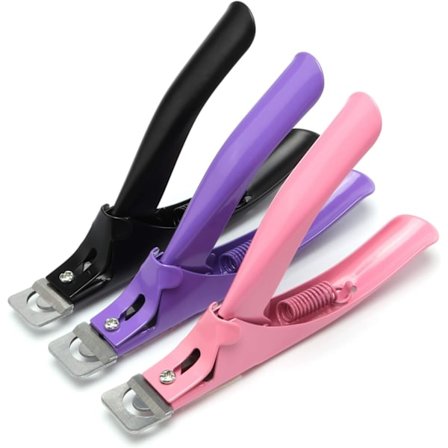 3 st Acrylic Nail False Nail Clipper, Rostfritt Stål Fake Nail Clippers Nail Tips Cutter Trimmer Manikyr Pedikyr Verktyg för Akryl Nagel