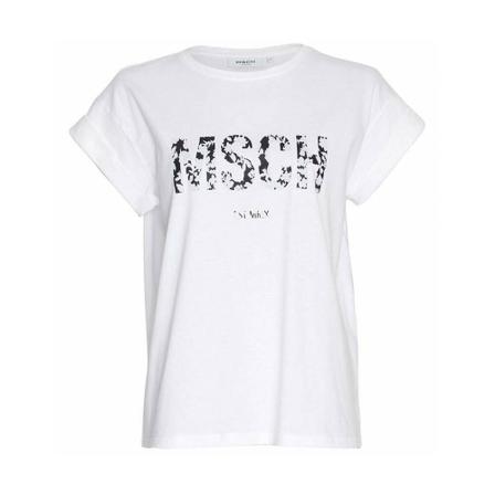 Moss Copenhagen Alva Organic Msch Tee Hvid, Dame T-shirts