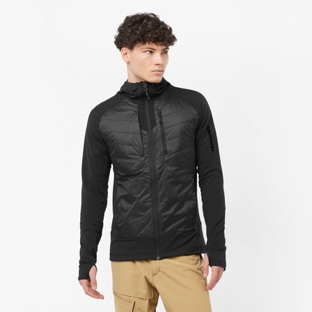 Salomon - veste pour homme Elixir Hybrid Hd Insul M - Deep Black - S