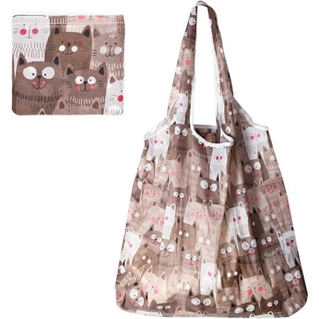 Bærekraftig brettebar handlepose, vanntett tote-handlepose, gjenbrukbar handlepose, stoffposer for dagligvarehandel, reise, piknik