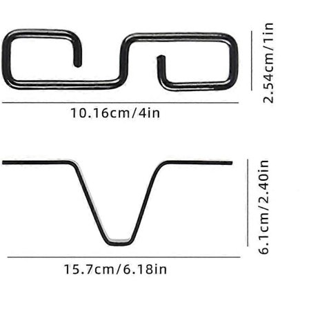 Sort V-formet regnkædeadapter med S-formet krog, kompatibel med regnvejrsdage