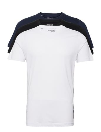 Slhcormac Ss O-Neck Tee M 3 Pack T-shirt Hvid Selected Homme