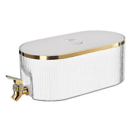 Kylskåpsdryckesdispenser med kran, läcksäker vattenbehållare i plast, kylande dryckesdispenser