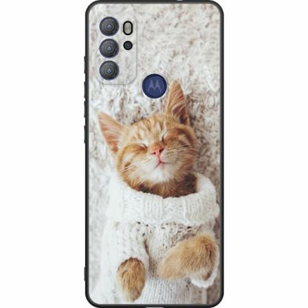 Motorola Moto G60s Svart Skal Katt