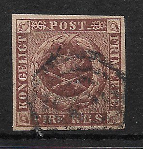 Danmark 1851 - AFA I - Stemplet
